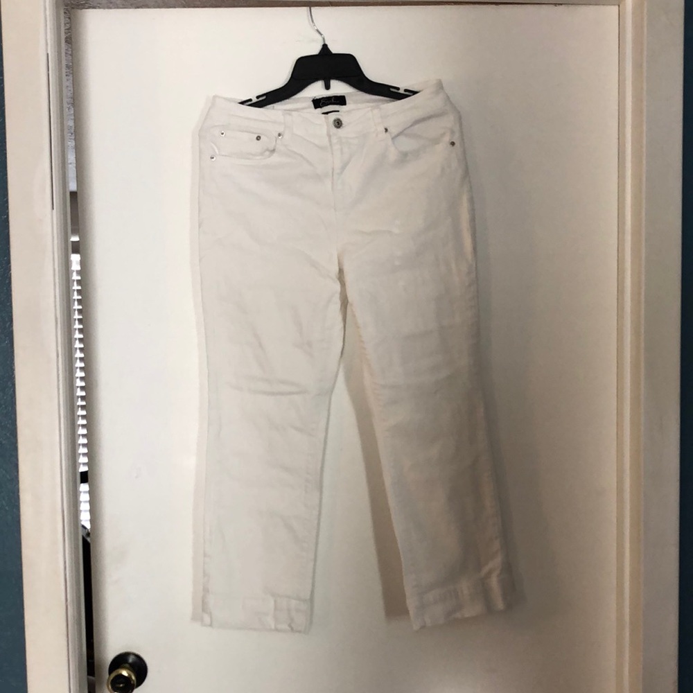 White never worn jeans